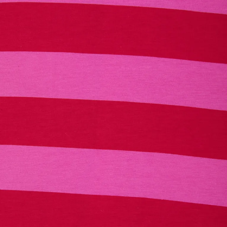 Bonds Coverall Horizontal Rugby Stripe Red