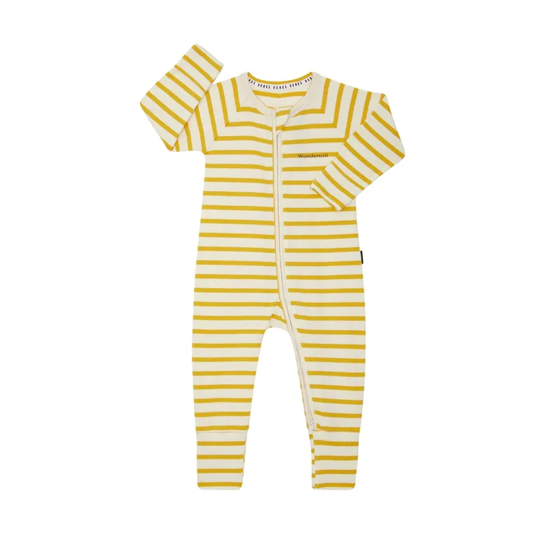 Bonds Zippies Coverall Stripe Yellow
