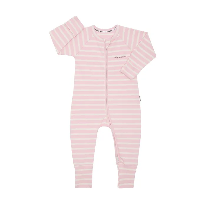 Bonds Zippies Coverall Stripe Pink