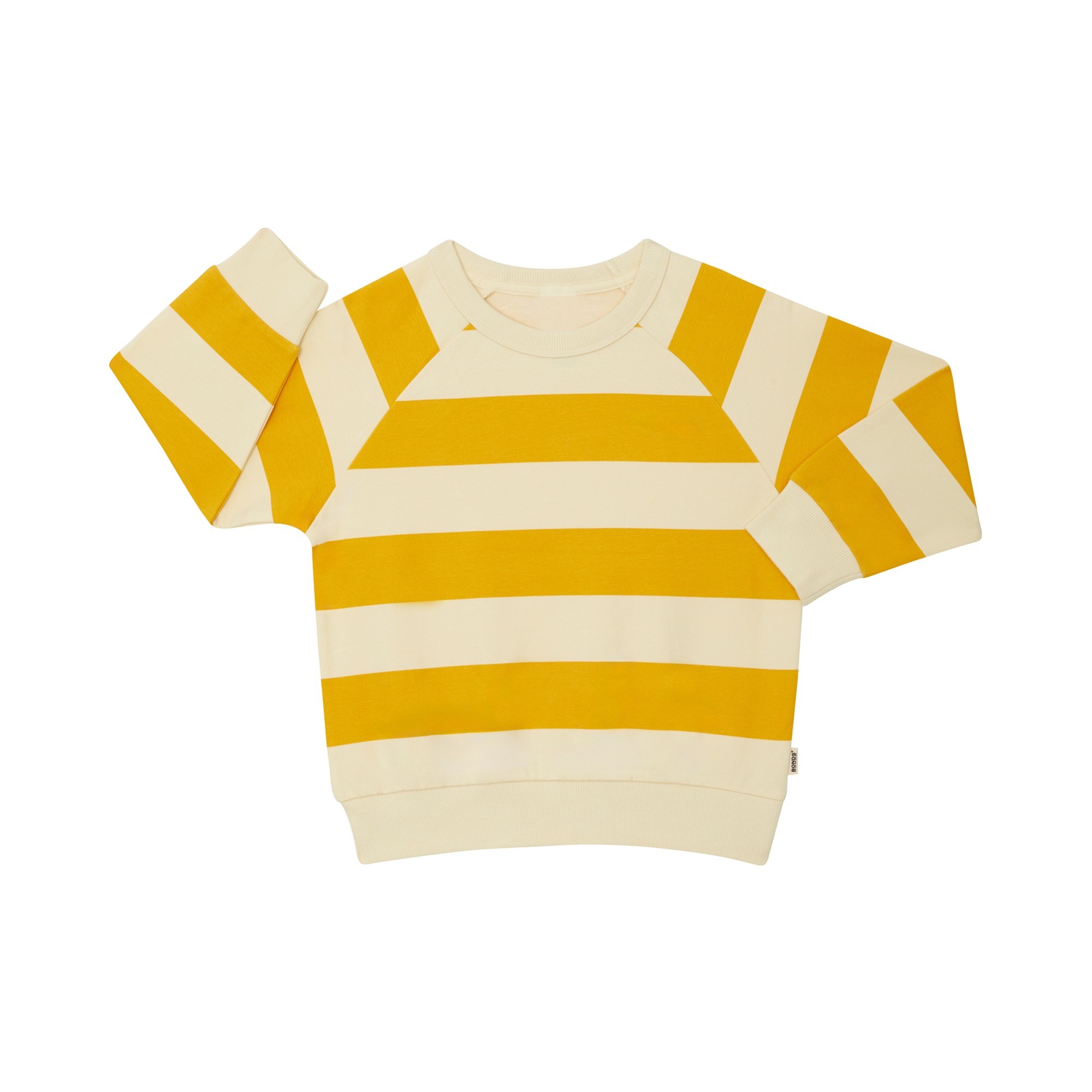 Bonds Seasonal Pullover Stripe Mustard Size 3