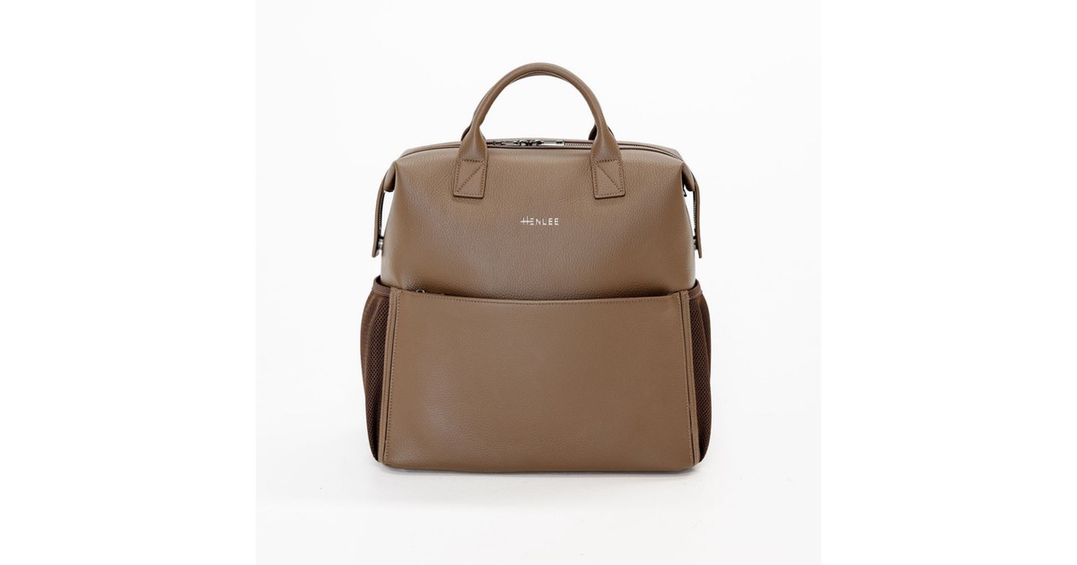 Henlee Jordie Luxe Backpack Chocolate | Baby Bunting AU