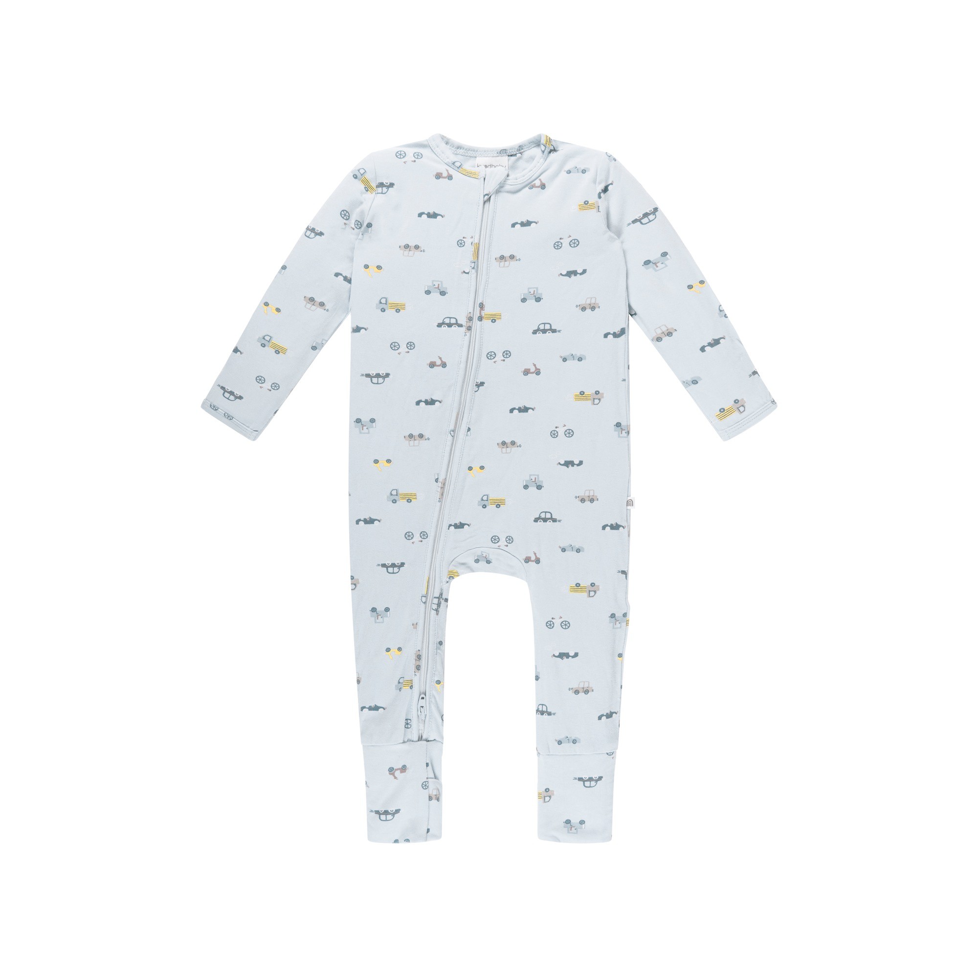 Kynd Baby Day Or Night Onesie Blue Haze Cars Size 00