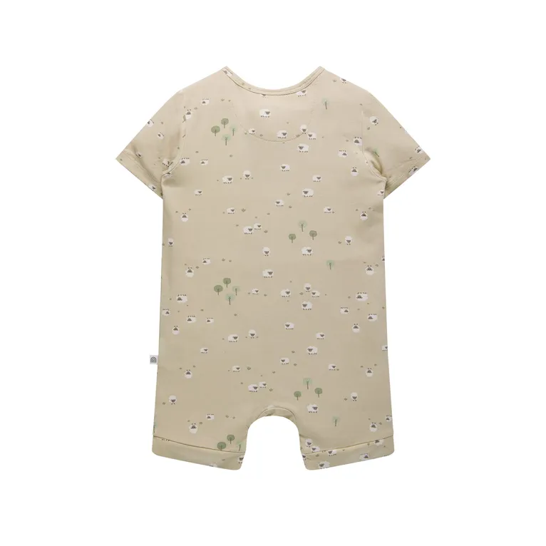 Kynd Baby Day Or Night Short Sleeve Onesie Sheep