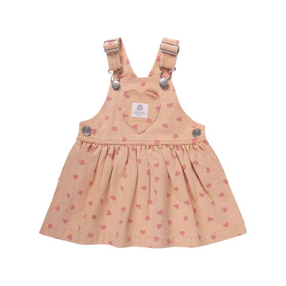 Kynd Baby Denim Pinafore Pink Denim