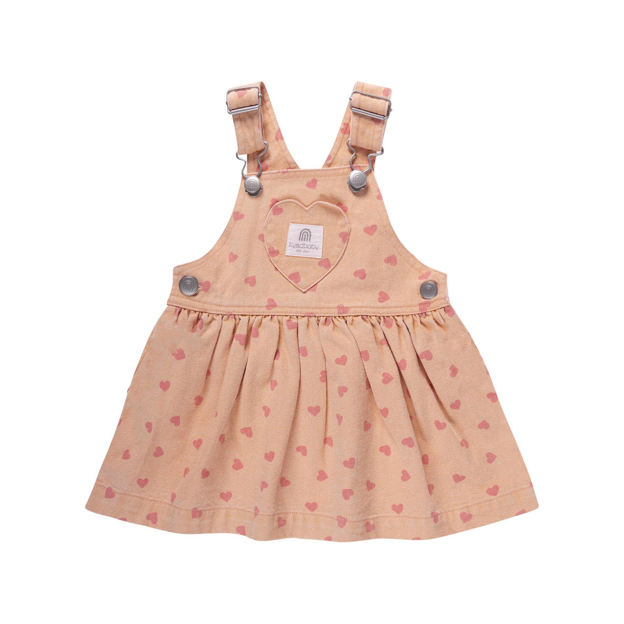 Kynd Baby Denim Pinafore Pink Denim Size 0