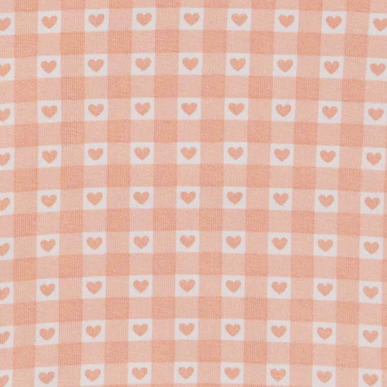 Kynd Baby Long Sleeve Comfy Bodysuit Heart Gingham
