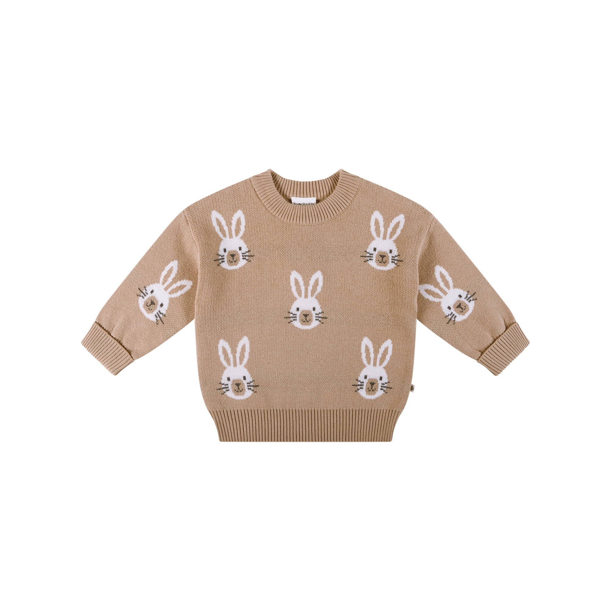 Kynd Baby Knit Bunny Jumper Oatmeal Size 0