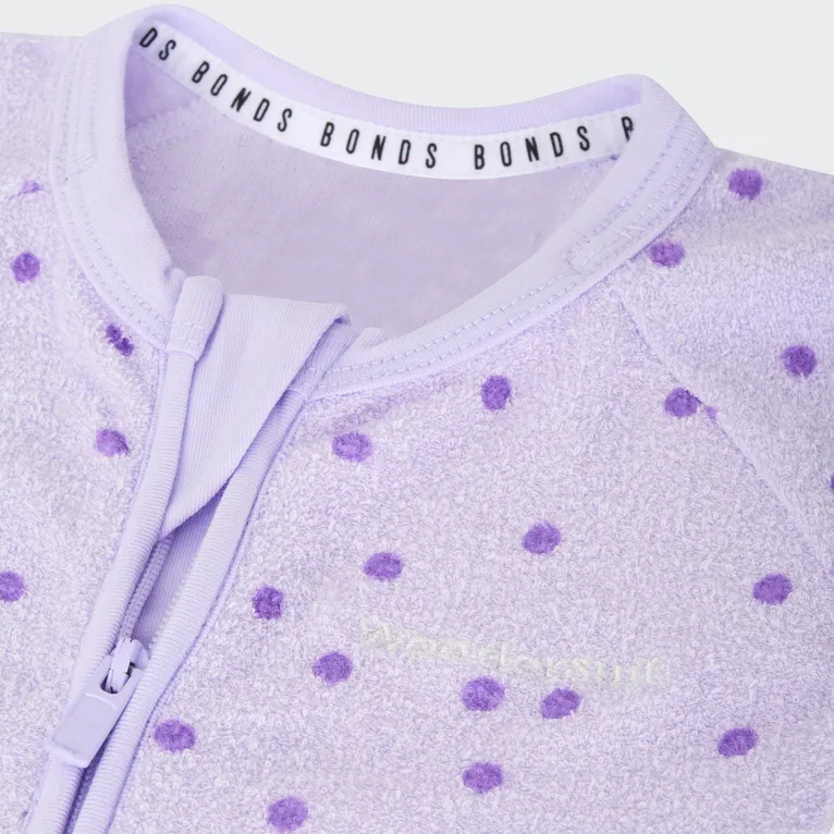 Bonds Coverall Ditsy Dot Purple