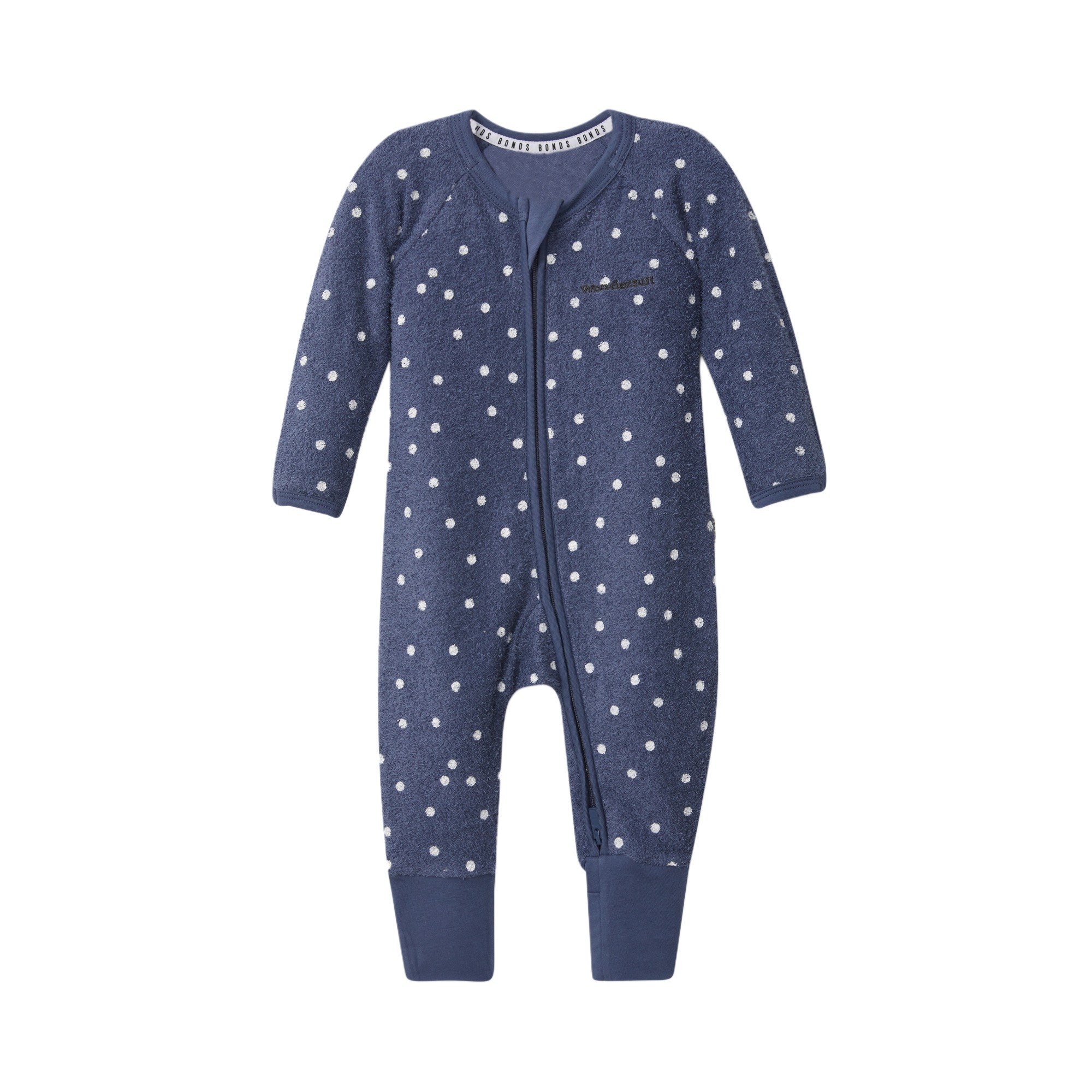 Bonds Coverall Ditsy Dot Blue Size 2