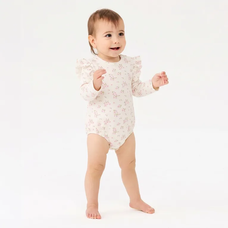 Bilbi Marigold Bubble Bodysuit Ditsy Floral Size