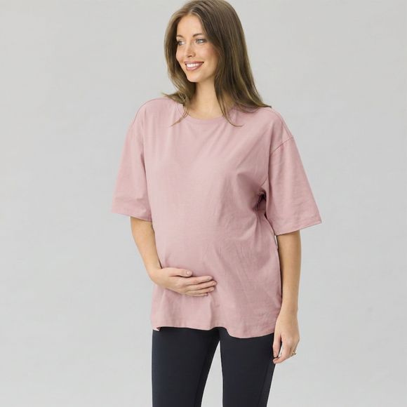 Blossom & Bloom Chloe Oversize T-Shirt Pale Mauve