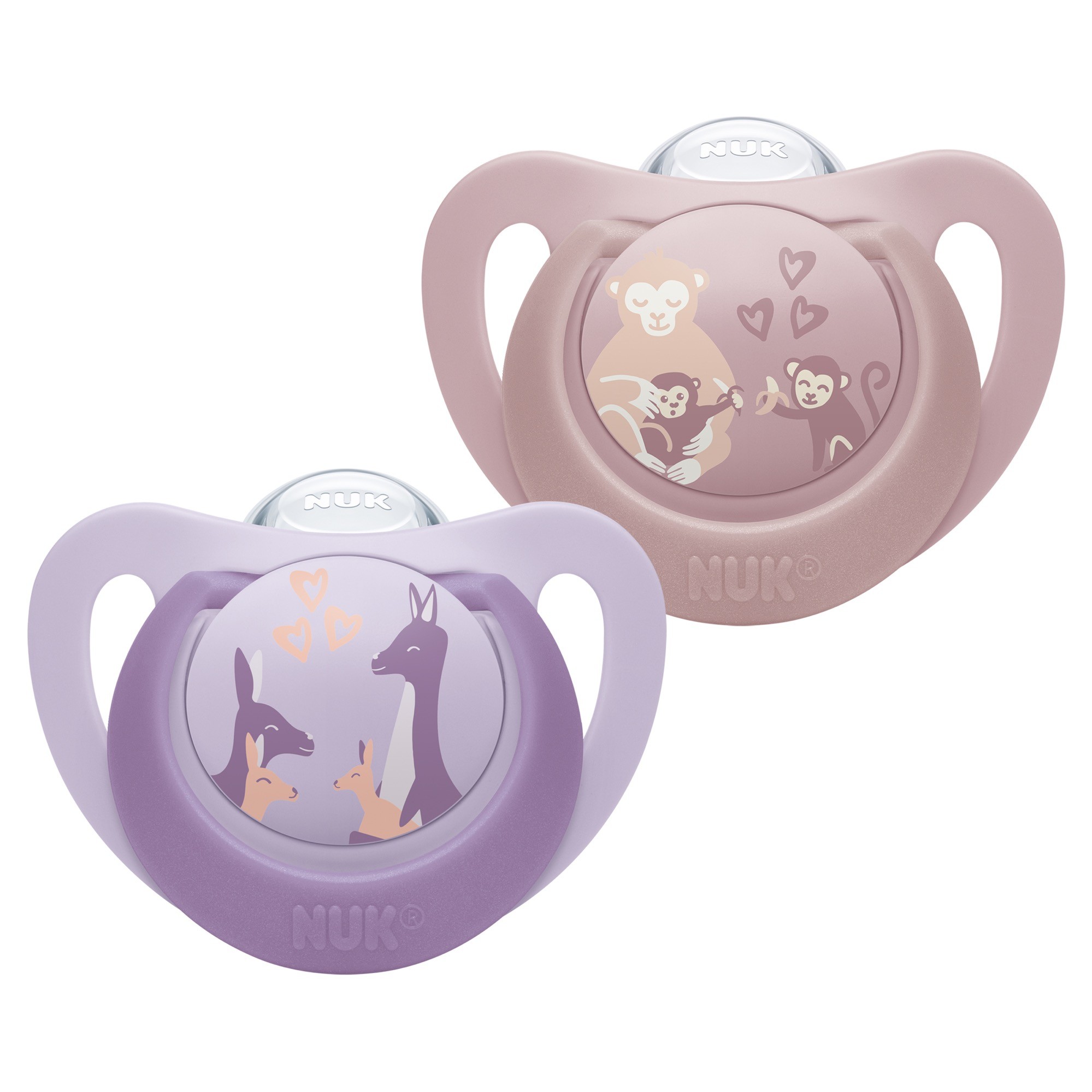 Nuk First ChoGrey Soother Monkey/Kangaroo 6-18 Months