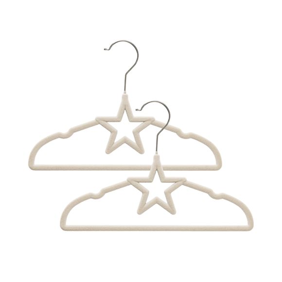 Living Textiles Baby Star Hangers 10 Pack Beige