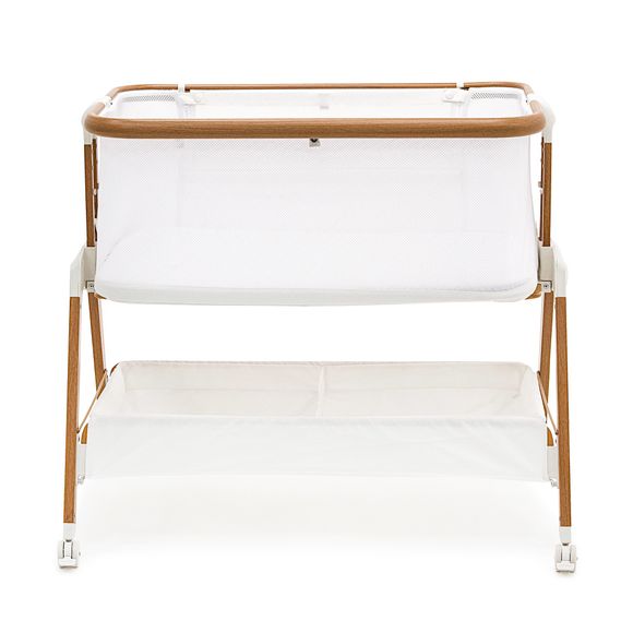 BabyRest Alfie2 Bedside Bassinet Walnut/White