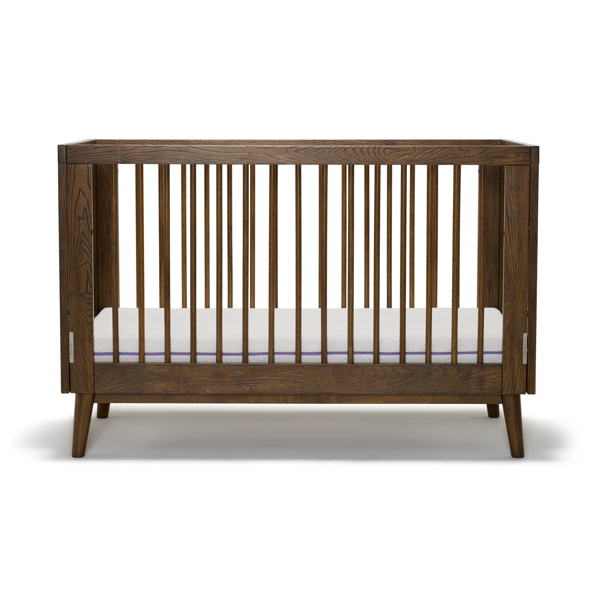 Babyrest Beckett Drop Side Cot Walnut