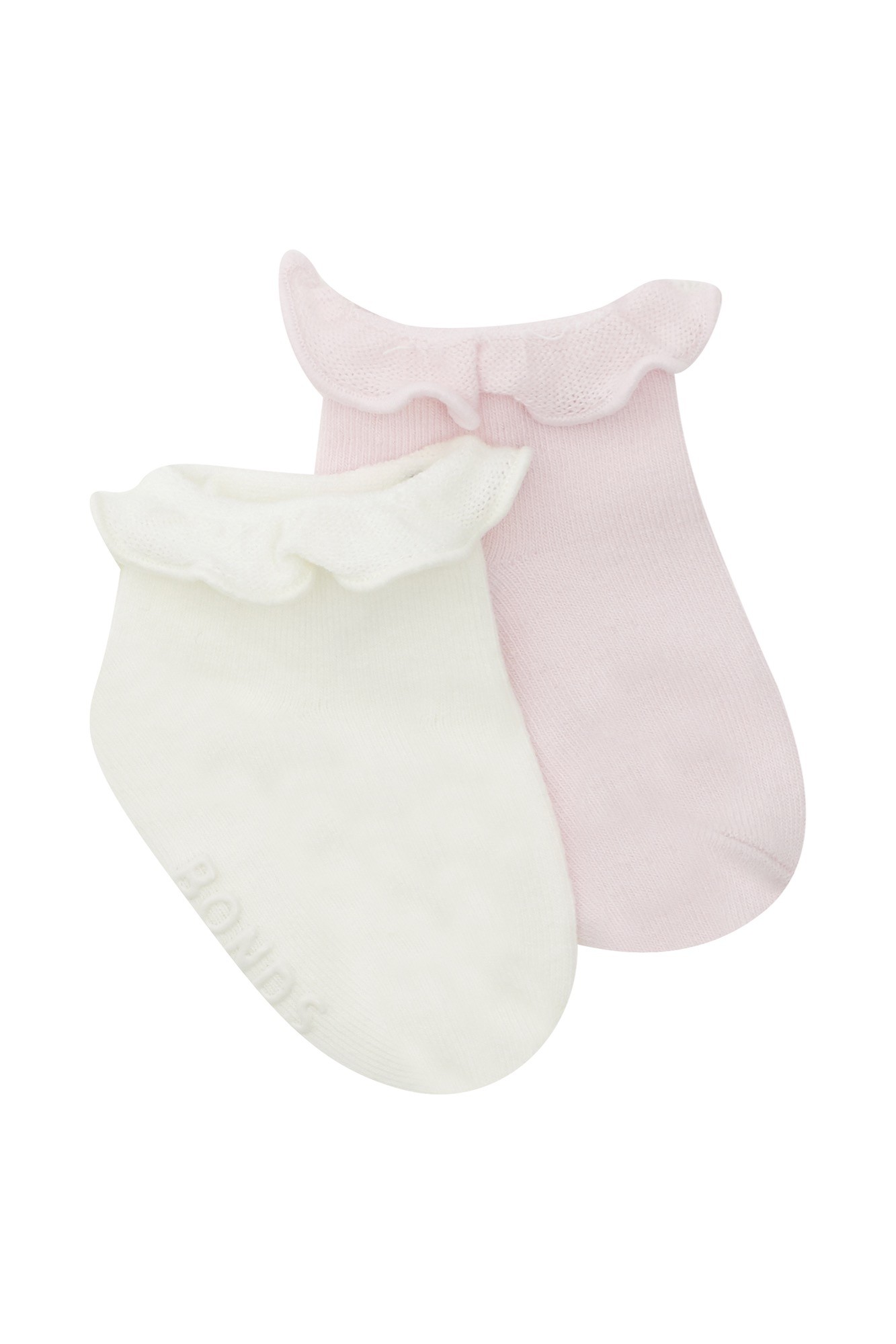 Bonds Frill Anklet Sock 2 Pack Pink Size 0-1