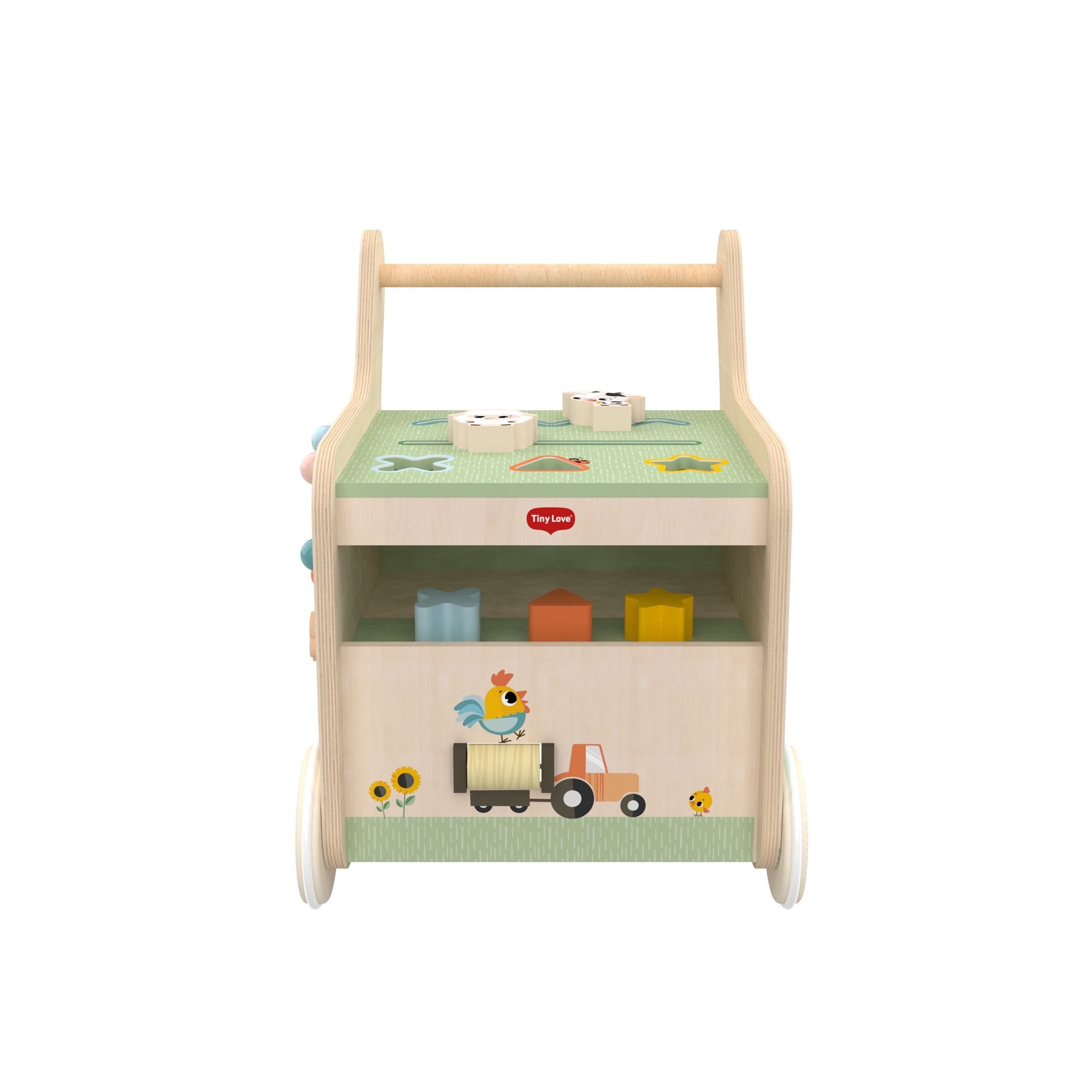 Tiny Love Farmers Fun Day Push & Play Wooden Walk Behind