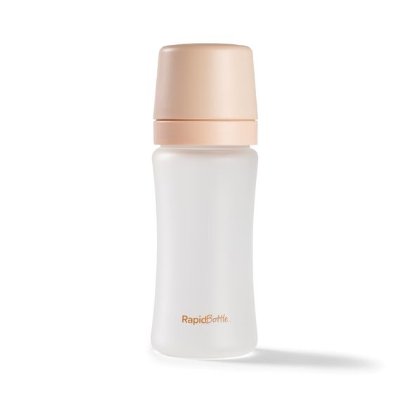 Nuby RapidBottle Glass Beige 270mL