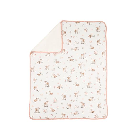 Living Textiles Organic Sherpa Blanket Fawn Fables