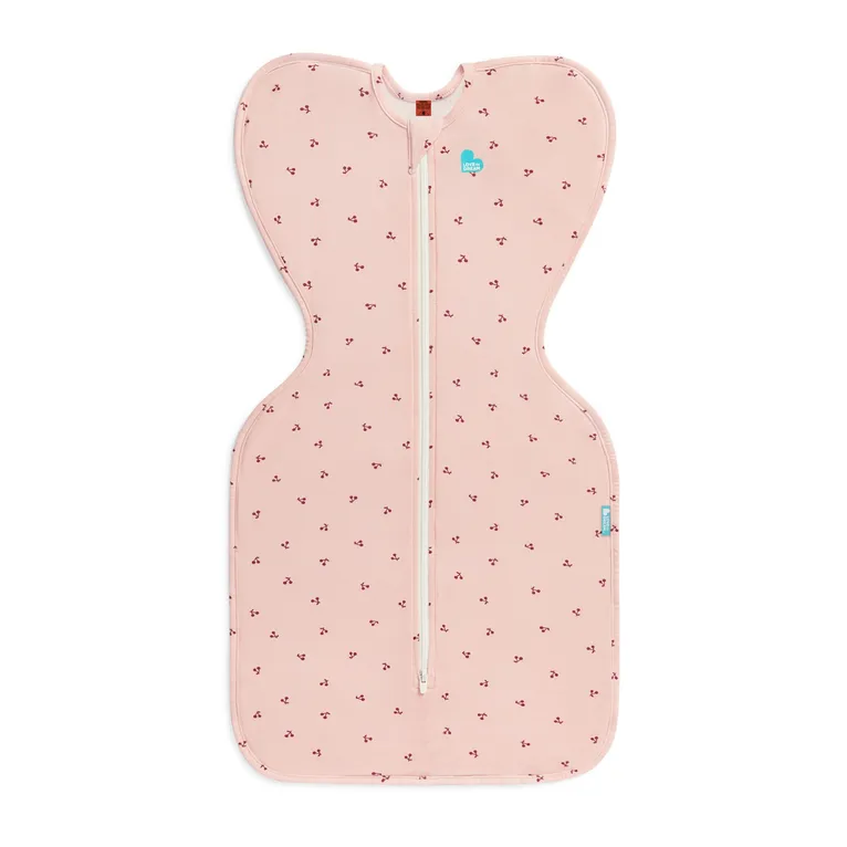 Love To Dream Bamboo Swaddle Up 1.0 Tog Cherries Blush Size Newborn