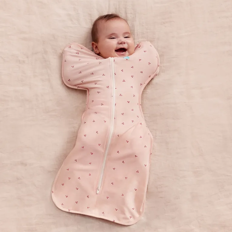 Love To Dream Bamboo Swaddle Up 1.0 Tog Cherries Blush Size Small