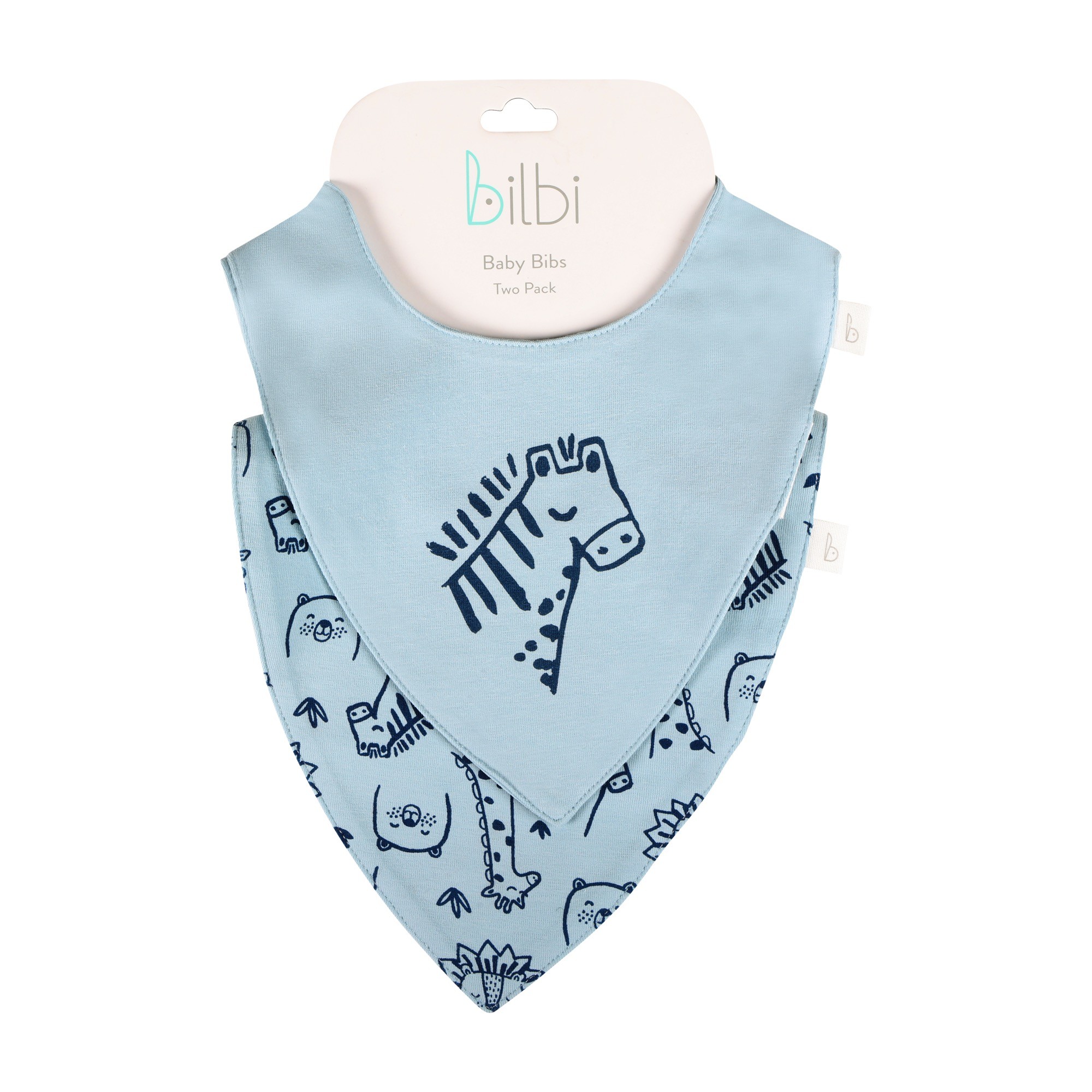 Bilbi Dribble Bib 2 Pack Glacier Size One Size