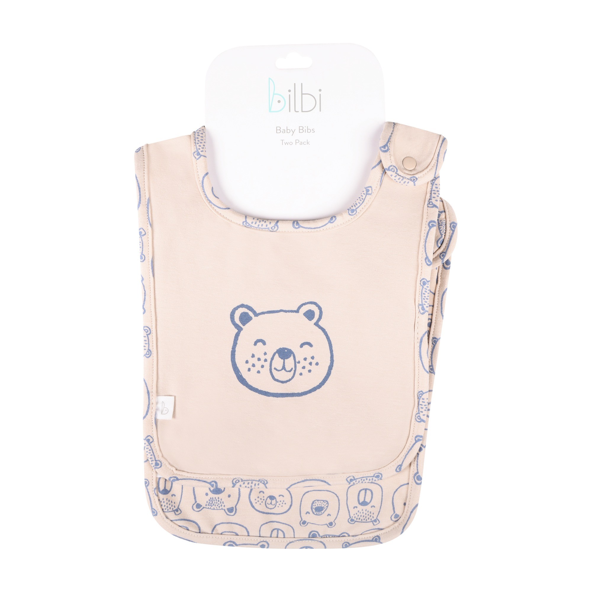 Bilbi Bib 2 Pack Neutral Size One Size