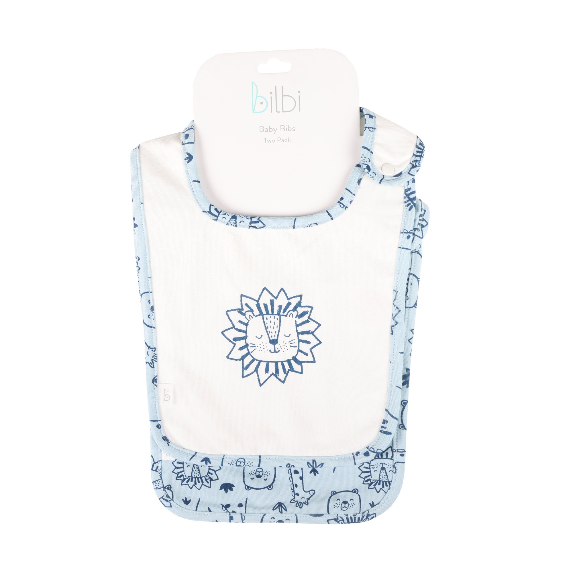Bilbi Bib 2 Pack Glacier Size One Size