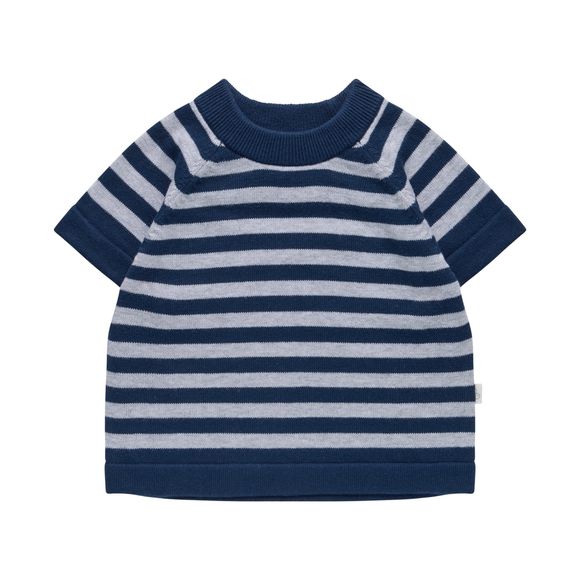 Bilbi Jonnie Knit Tee Navy Stripe Size