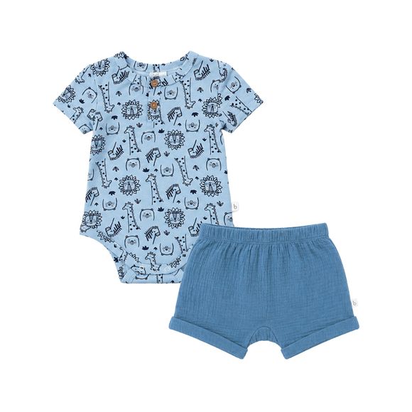 Bilbi Bett Bodysuit & Short Set Glacier Size