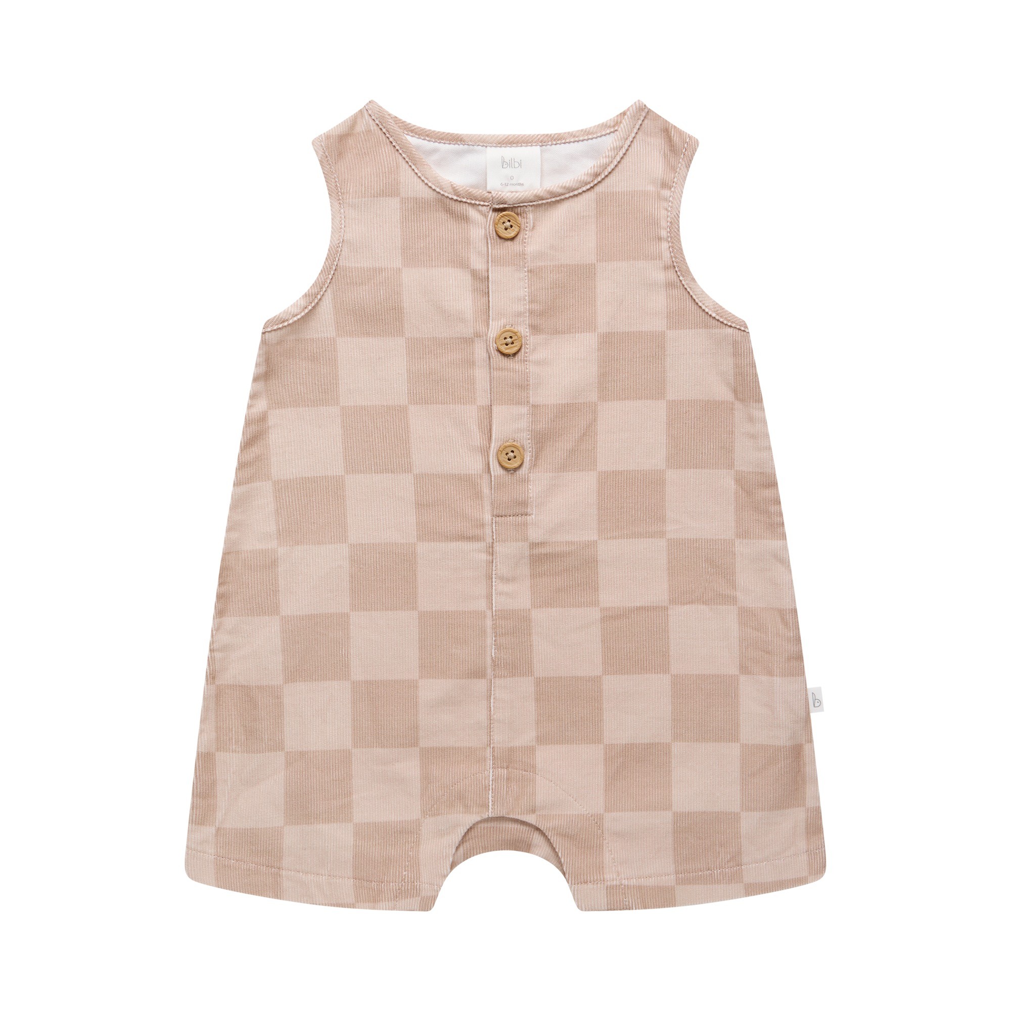 Bilbi Connor Cord Romper Almond Size 0