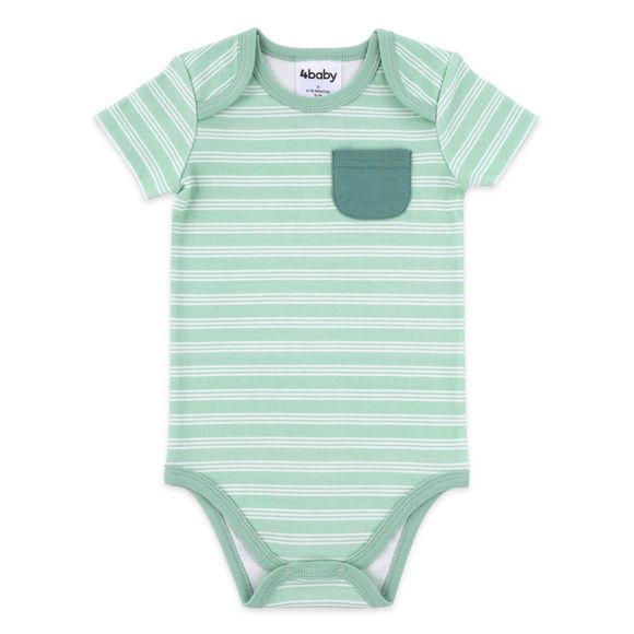 4baby Bodysuit Stripe Green