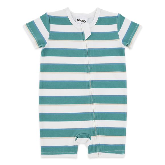 4baby Short Zip Romper Green Size