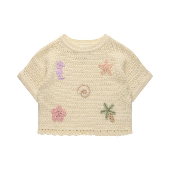 Kynd Baby Crochet Top Coconut