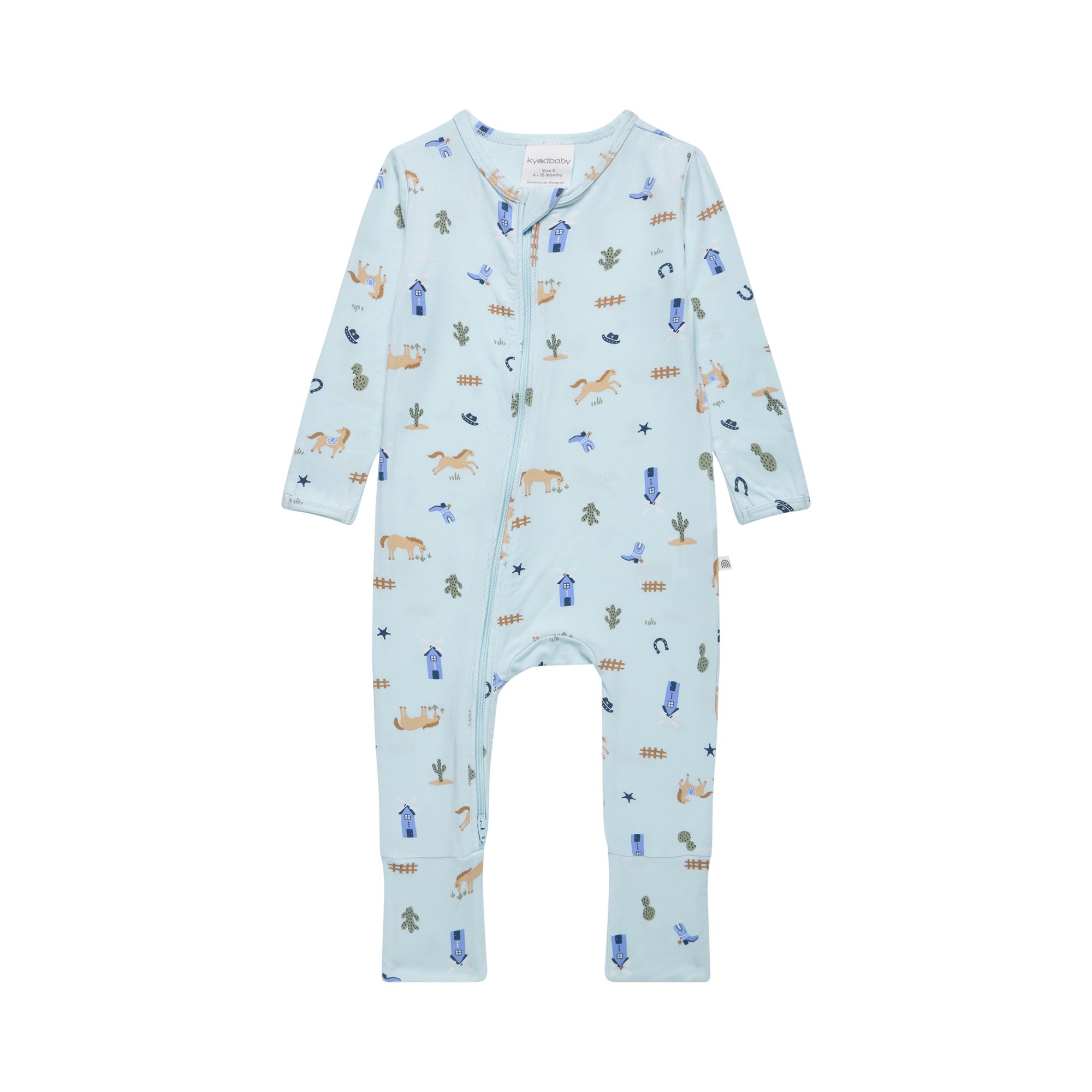 Kynd Baby Onesie Country Blue Size 0