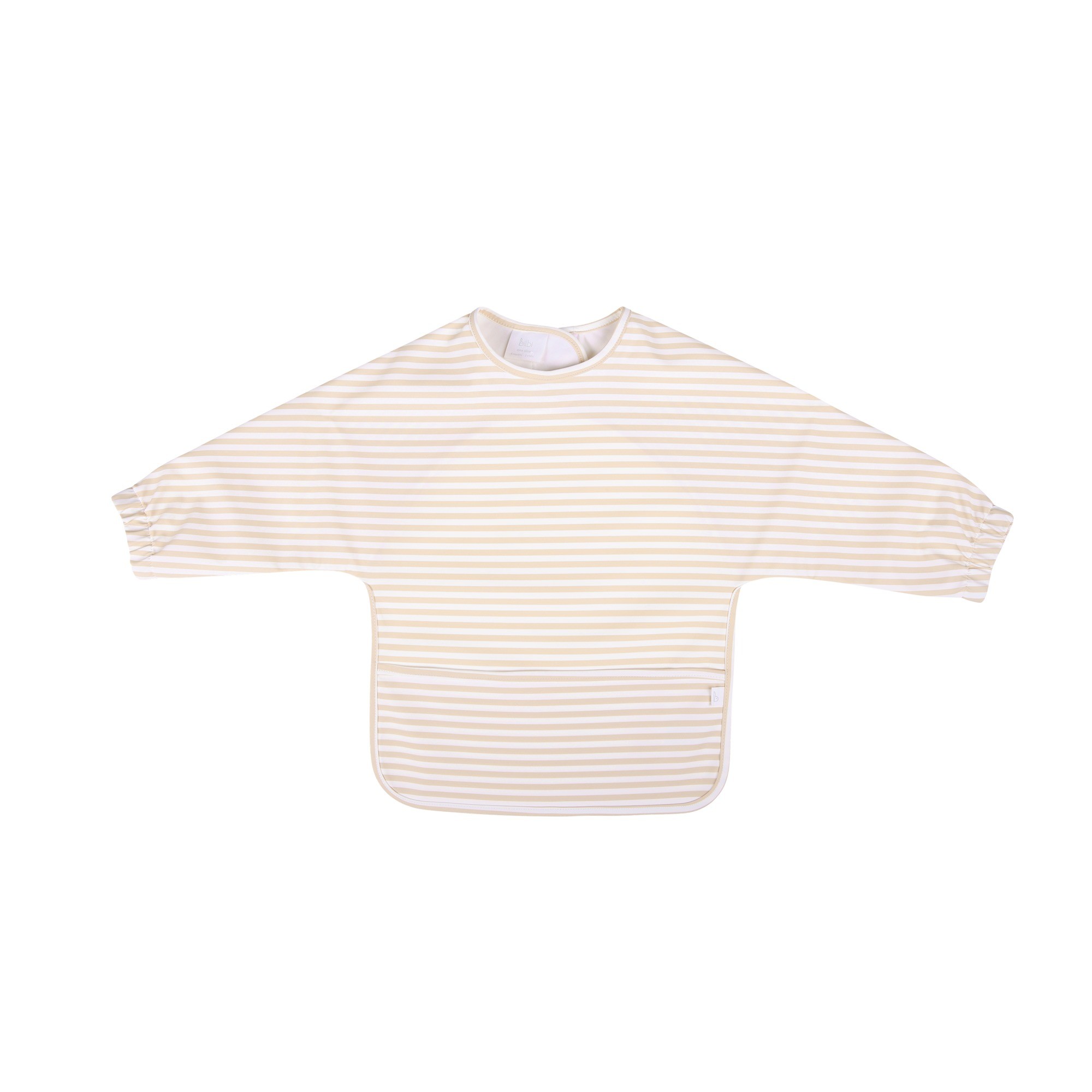 Bilbi Messy Bib Neutral Stripe One Size