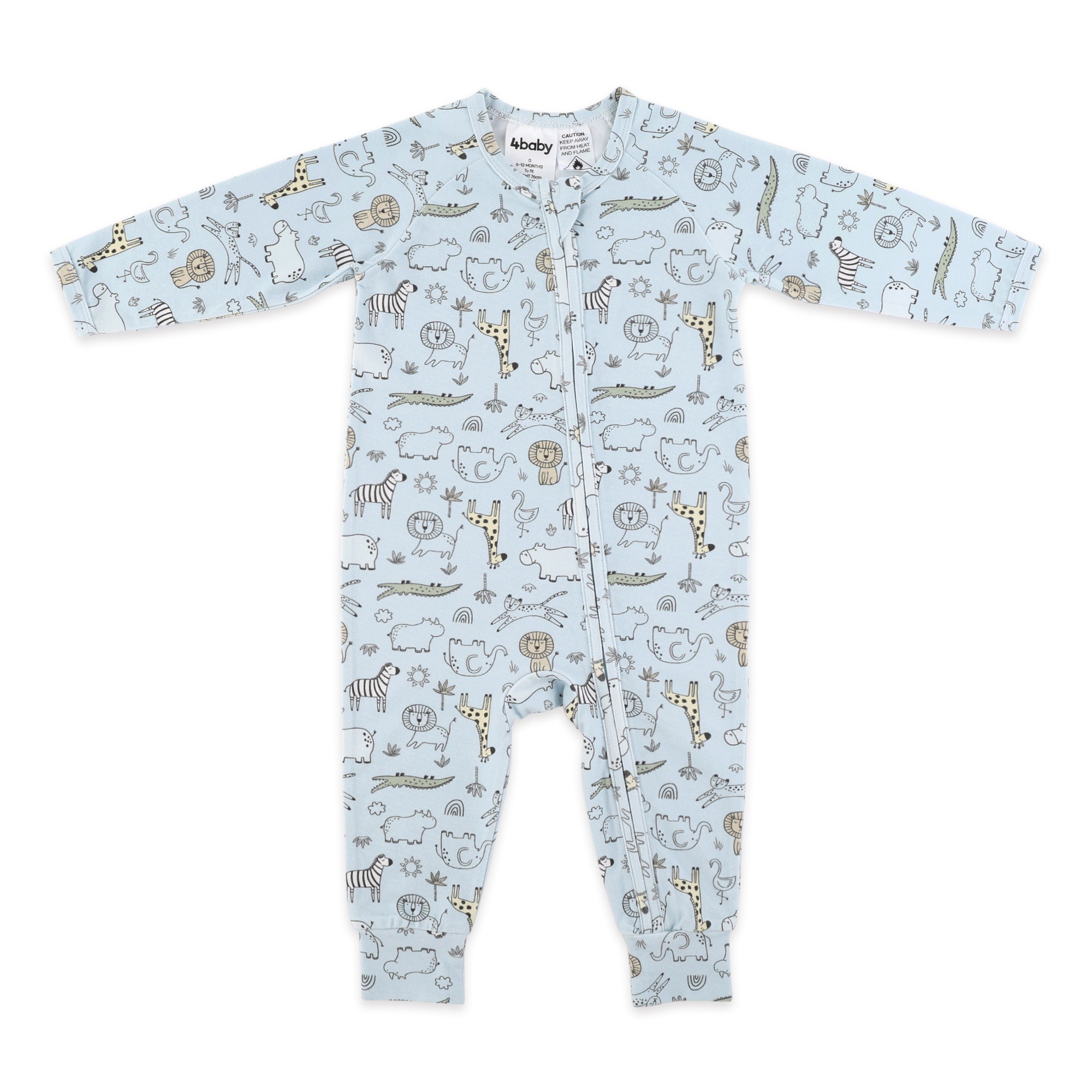 4Baby Coverall Safari Blue 0.2 Tog Size 0