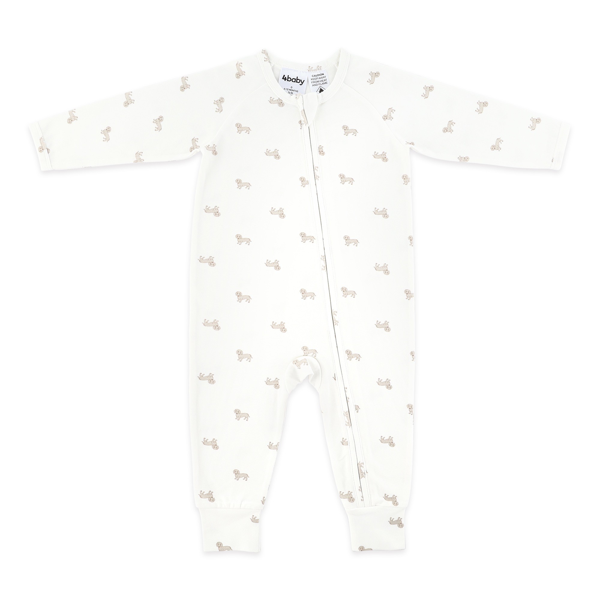 4Baby Coverall Dachshund Beige 0.2 Tog Size 0