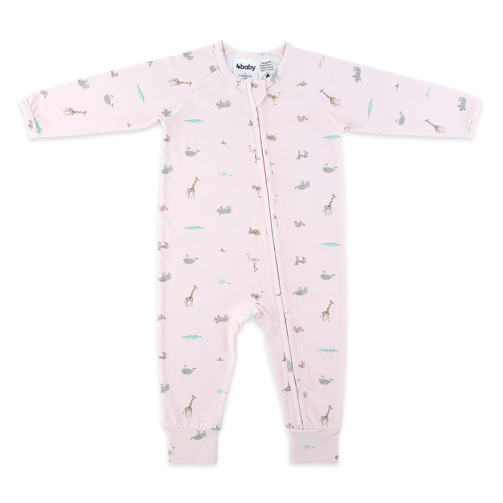 4Baby Coverall Safari Pink 0.2 Tog Size 0