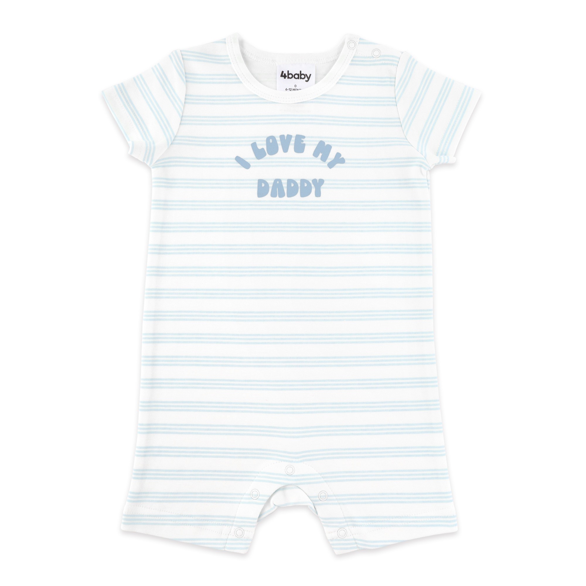 4Baby I Love My Daddy Short Romper Blue Size 0