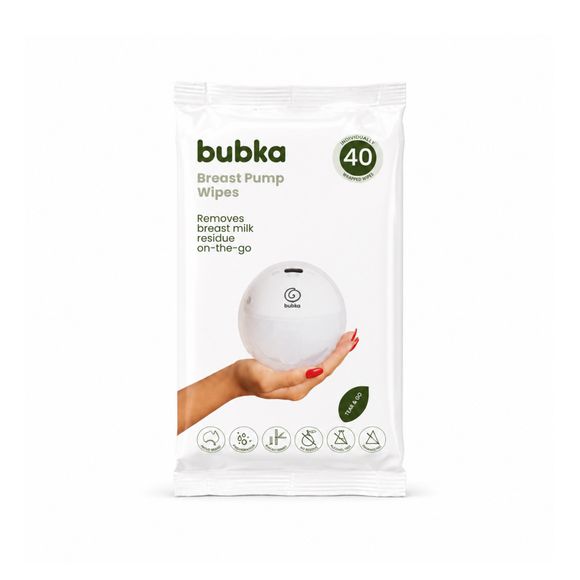 Bubka Fast Clean Eco Breast Pump Wipes 40 Pack