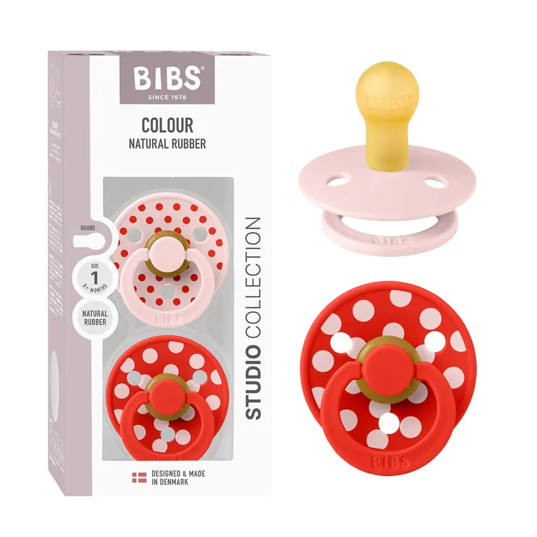 Bibs Studio Polka S2 Blossom/Candy Apple