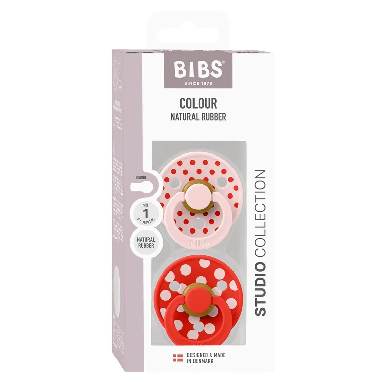 Bibs Studio Polka S2 Blossom/Candy Apple