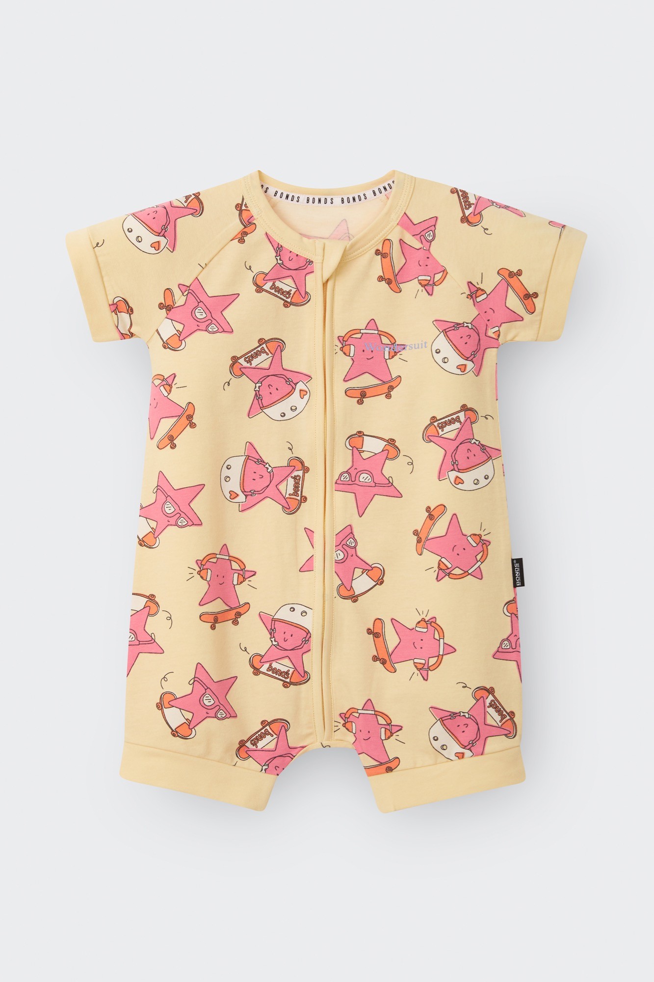 Bonds Romper Star Shred Pink Size 0