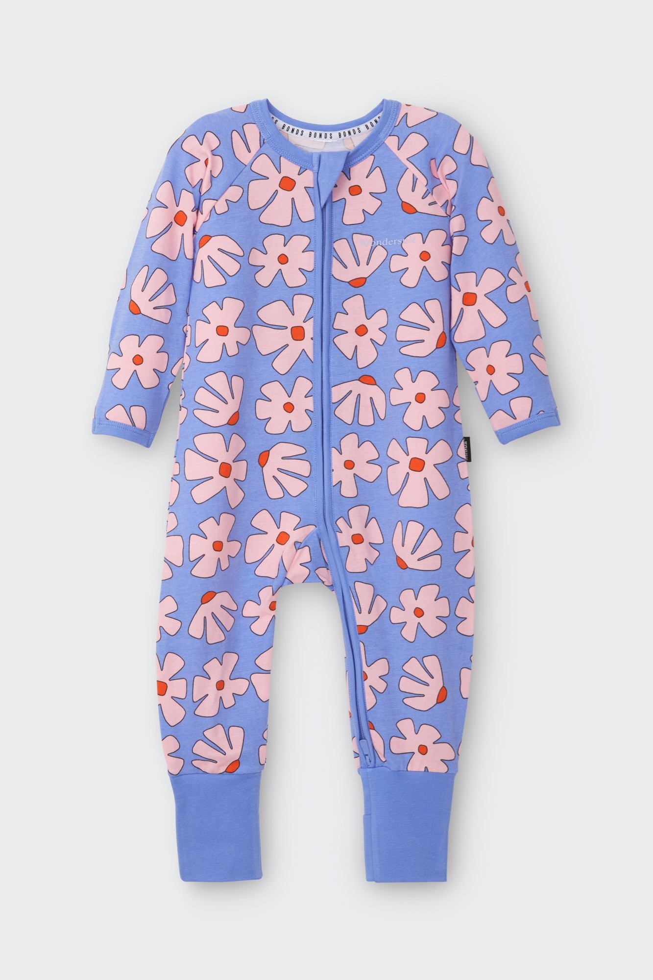 Bonds Coverall Blossom Block Purple Size 0