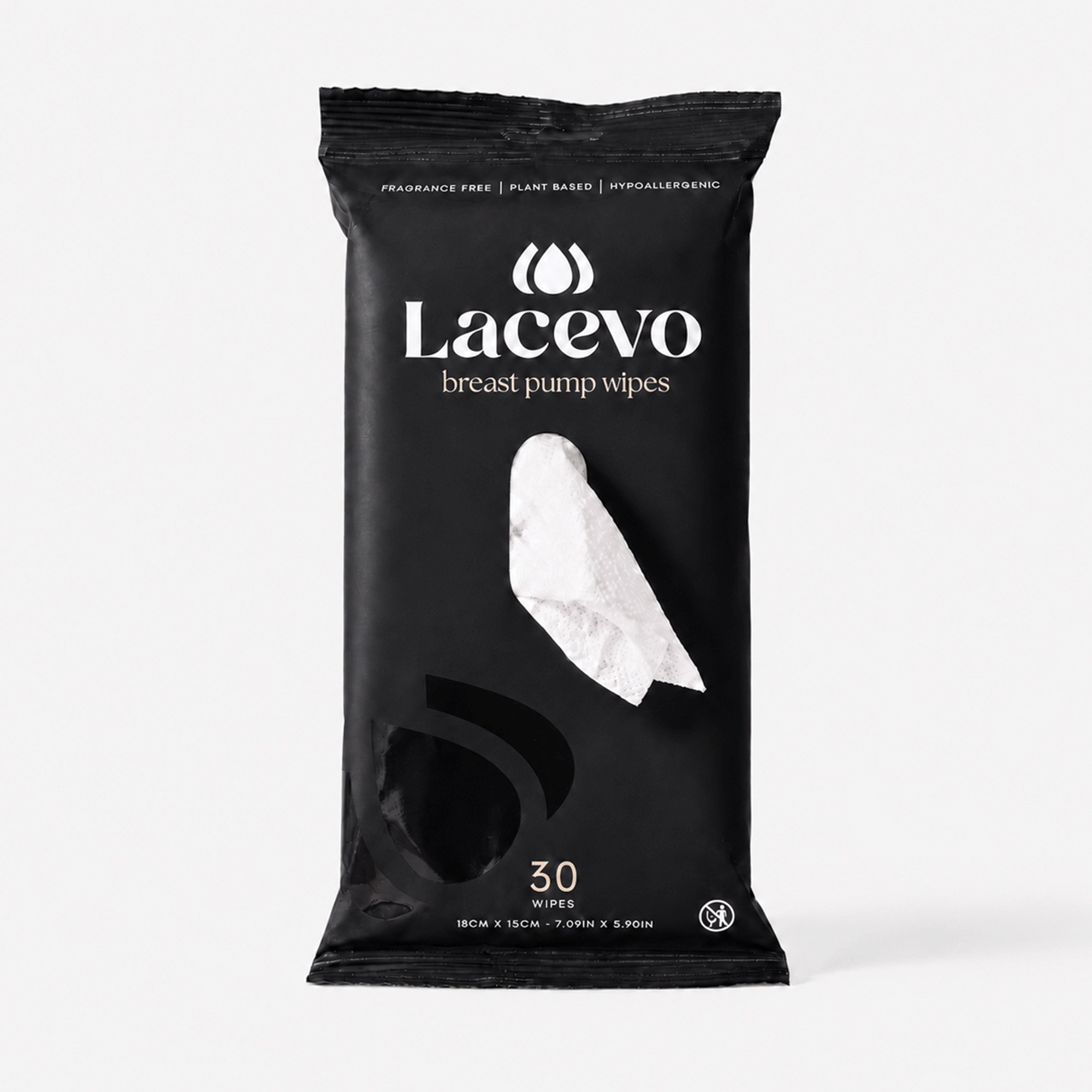 Lacevo Pump Wipes 30pc