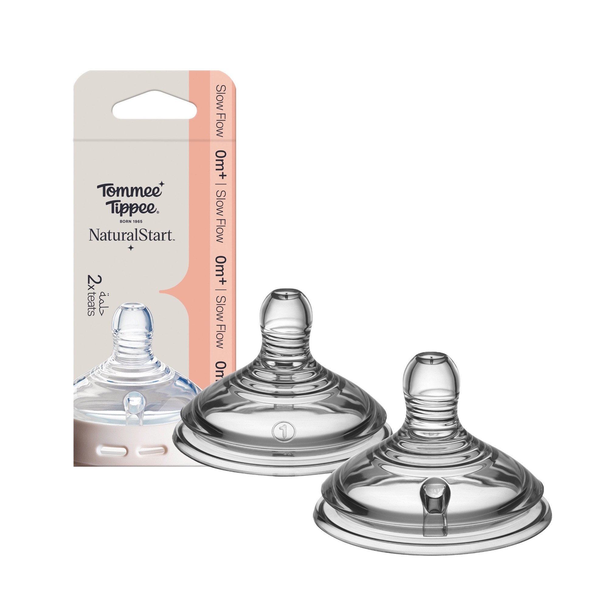 Tommee Tippee New Start Slow Flow Teat 2 Pack