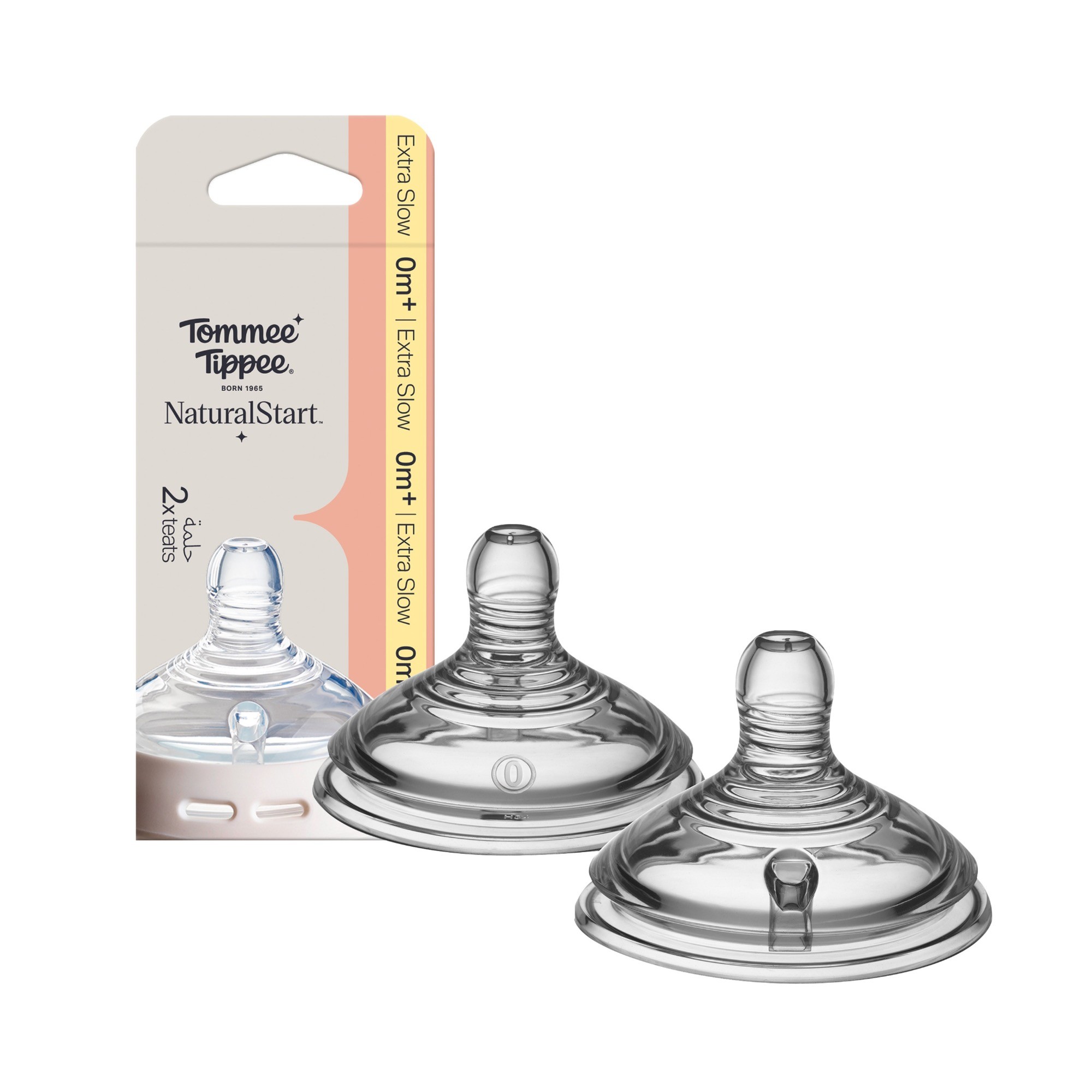 Tommee Tippee New Start Extra Slow Flow Teat 2 Pack