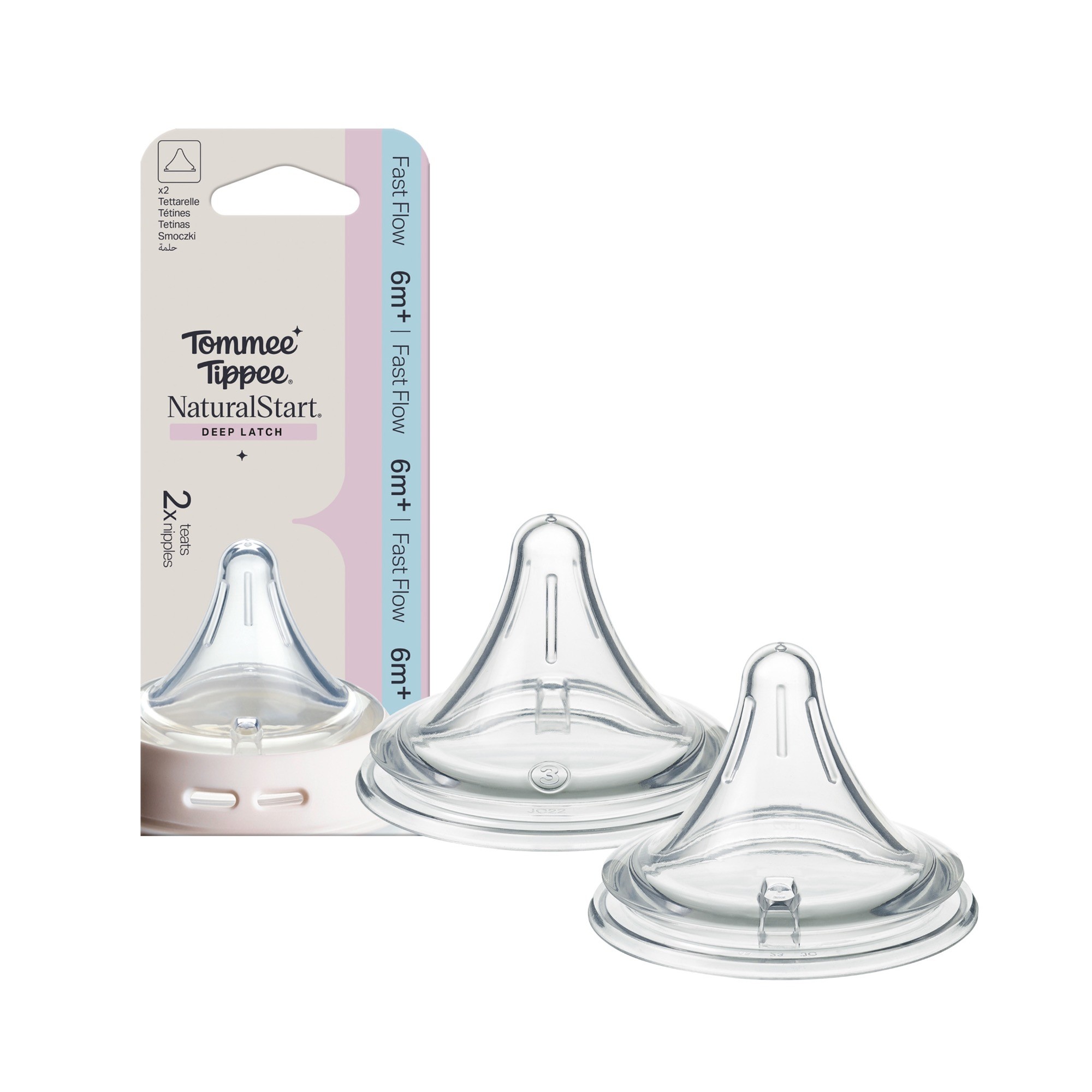 Tommee Tippee New Start Narrow Teat Fast 2 Pack