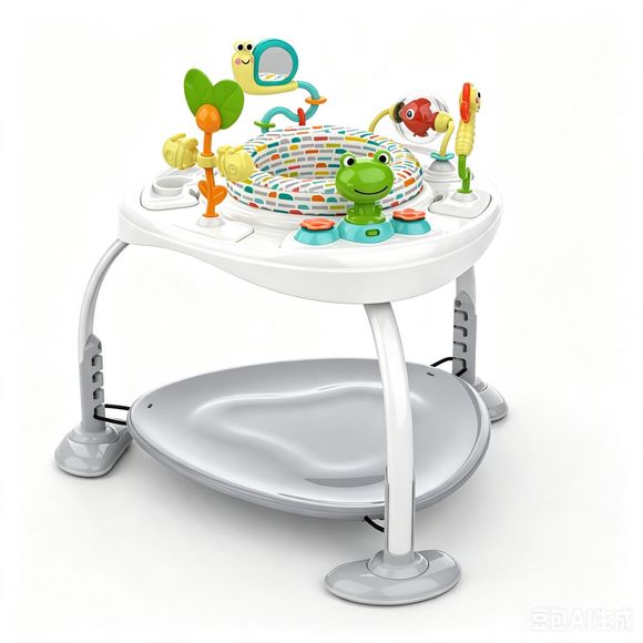 Bright Starts Bounce Bounce Baby 2-In-1 Activity Jumper & Table Playful Paradise